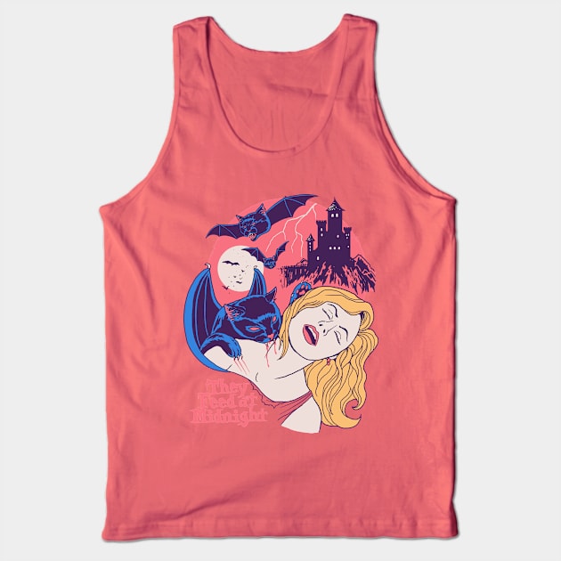 They Feed At Midnight Tank Top by Hillary White Rabbit